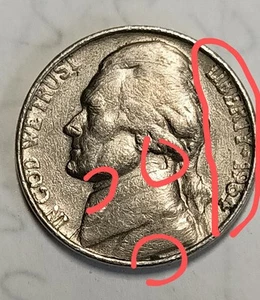 Jefferson Nickel 1964,Duobled Die - Picture 1 of 11