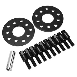 ˜2pcs 8mm/0.31in Aluminium Alloy Hub Centric Wheel Spacers Adapters With Bolts - Picture 1 of 22