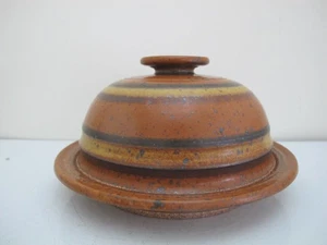 WALLY SCHWAB NW Studio Pottery STONEWARE Round Serving Dish with Domed Lid - Picture 1 of 8