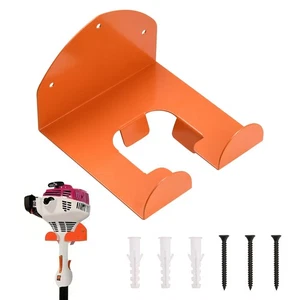 Orange Wall Mount Trimmer Holder Heavy-Duty Garage Storage Rack for Weed Eater - Picture 1 of 9