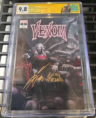 Venom (2018) No 5 Skan Virgin Edition CGC Signature серия 9.8 1-й чехол на косточках - Изображение 1 из 3