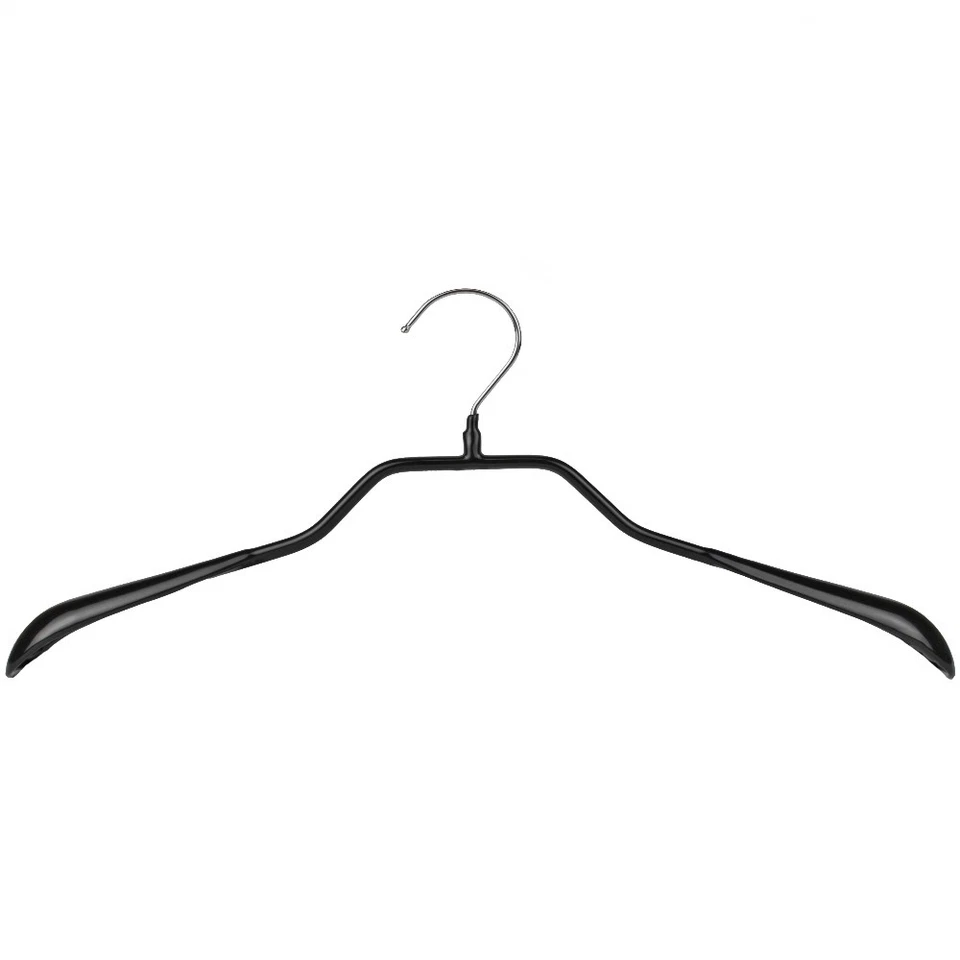 BM181= 1 MAWA Prestige 46 G schwarz gummiert drehbar Metall Kleiderbügel Mantel