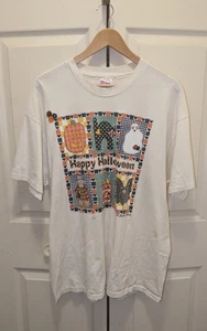 Vintage Hanes Halloween Shirt Country Charm Design Einzelnaht Ärmel mit Knöpfen - Bild 1 von 14