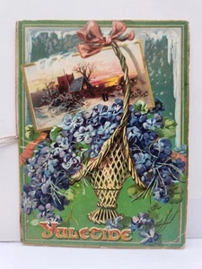Raphael Tuck "Yuletide" Christmas Gift Book "Ring Happy Bells" by Tennyson - Picture 1 of 7