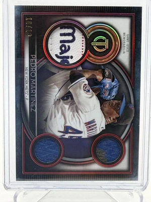 2020 Topps Tribute - Tribute Triple Relics Pedro Martinez #TTR-PM Majestic 10/10 - Image 1 of 2