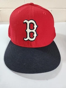 Boston Red Sox Fitted New Era Cap 7 5/8 USA Wool Vtg 1996-97 Diamond Collection - Picture 1 of 9