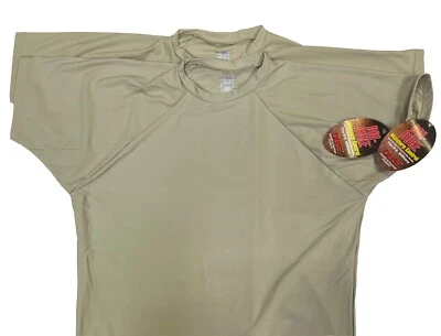 Camiseta Dri-Duke Control de Humedad Compresión USGI Para Hombre Militar ARENA 2 Piezas XL Foto 1 de 4