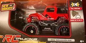 New Bright 1:24 RC Truck - JEEP WRANGLER Full Function Radio Control Car Red - Picture 1 of 4