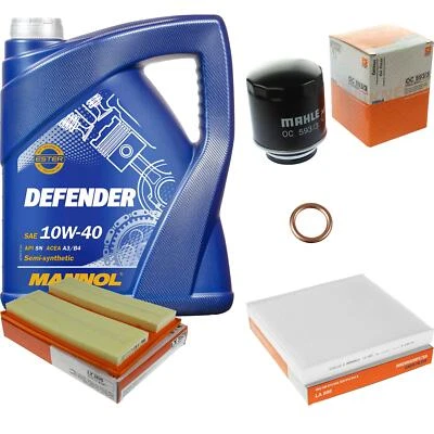 Mahle Inspección Set 5L mannol Defender 10W-40 para Audi A3 Sedán 1.4 TFSI - Imagen 1 de 4