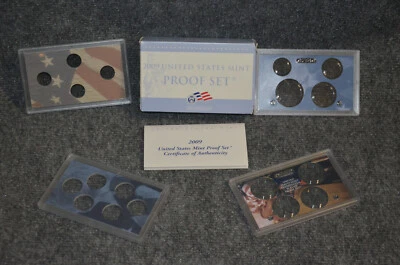 *Empty Box* For 2009-S Annual US Mint Clad Eighteen Coin Proof Lenses & COA  - Image 1 of 2
