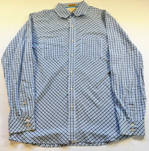 Sovereign Code Roberts Long Sleeve Button Up Mens Large Blue Check Shirt 2110 - Picture 1 of 6