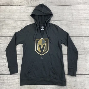 Majestic Golden Knights NHL Sudadera con Capucha Mujer Talla Pequeña Negro Pullover Suéter - Imagen 1 de 6