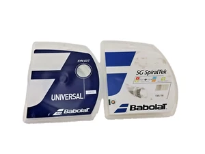 Lot of 2 Babolat Synthetic Gut Tennis Racquet String (Universal & SG SpiralTek) - Picture 1 of 6