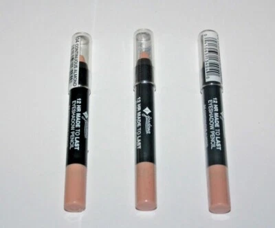 JORDANA 12 Hr Made To Last Eyeshadow Pencil #04 Continuous Almond Lot Of 3 New - Image 1 of 2