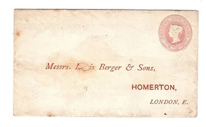 (5821) STAMPS UNITED KINGDOM ADDRESSED UNUSED VICTORIAN STATIONERY - Picture 1 of 2
