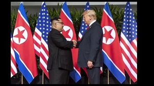 Donald Trump Meets Kim Jung-un PHOTO President Shakes Hands North Korea Leader - Picture 1 of 2