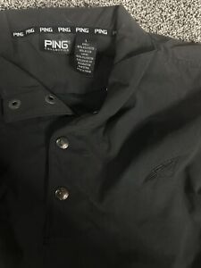 PING Performance Mens Pullover Short Sleeve Golfing Jacket/Windbreaker-LARGE