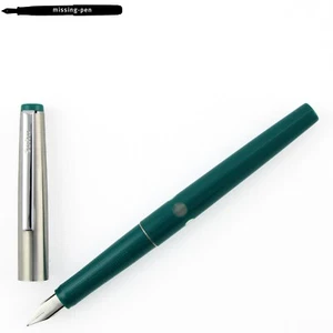 Vintage Geha 705 School Fountain Pen Green-Silver A-nib / 1982 - 1985 - Picture 1 of 8