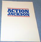 ACTION JACKSON Original 1988 Movie Press Kit - 10 Pics 21 Pages - Carl Weathers