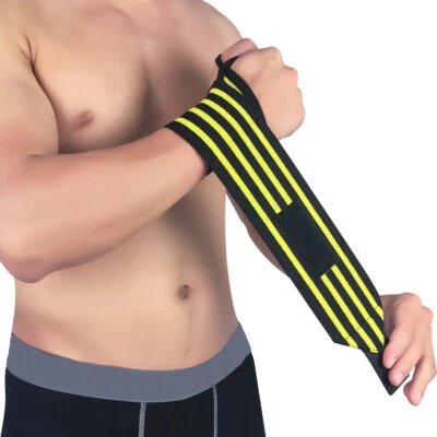 Men Fitness Brace Elastic Bandage Sports Wrist Band Training Running Wristband - Image 1 of 4