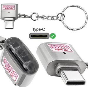 Type C Micro SD/TF Card Reader USB C To Micro SD Card Adapter with Lanyard Hot - Bild 1 von 15