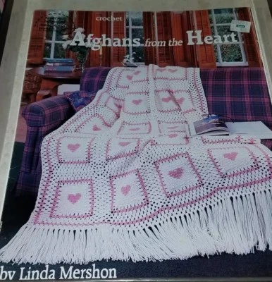 P11 ASN 1993, AFGHANS FROM THE HEART - 5 CROCHETED DESIGNS - Image 1 of 2