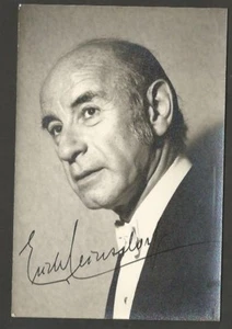 Foto real Erich Leinsdorf director de ópera austriaco/estadounidense con original firmado - Imagen 1 de 1
