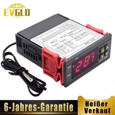 MARKENLOS Temperaturregler STC-1000 110-220V AC 50/60Hz Digital LCD Anzeige Thermostat