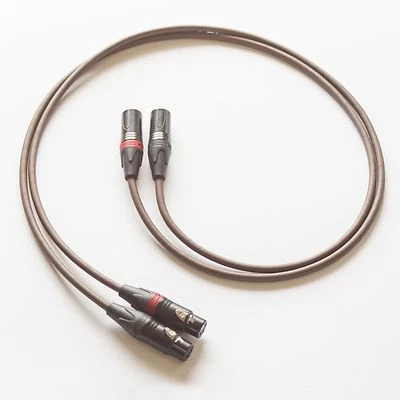 Belden 8402 w/ Neutrik Gold XLR, Audiophile High-End XLR Interconnect Cable Pair - Image 1 of 4