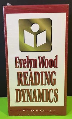 Evelyn Wood READING DYNAMICS Box Set 3 VHS Movie Speed Reading Program NOS Gift  - Image 1 of 4