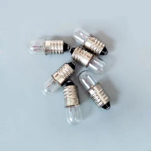 2x E10 Screw Lamp Miniature Signal Indicator Warning Light Bulb 6.3V~36V 1.5W~5W - Picture 1 of 4