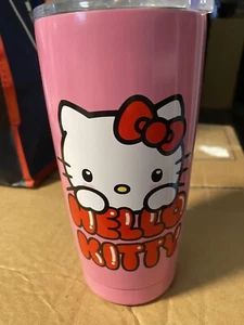 Hello Kitty 20 Oz Stainless Steel Tumbler New Pink With Lid - Picture 1 of 4