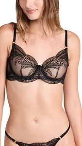 Bluebella Women Rafaela Bra, Black Size 36D - Picture 1 of 6