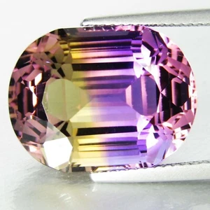 15.76Cts Fine Quality 100% Natural Ametrine Oval Custom Cut Loose Gemstone - Picture 1 of 2