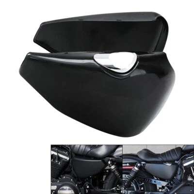 Pair Battery Side Fairing Covers Fit For Harley Sportster XL 883 1200 14-22 - Изображение 1 из 4