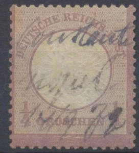 German Empire Stamps used in Constantinople 1872 1/4 g purple SGZ18 CV £850 - Picture 1 of 2
