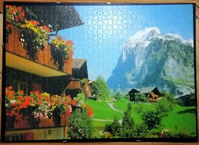 Puzzle 1000 Pezzi COMPLETO Ravensburger Railway Cottage - 1999 - Immagine 1 di 4