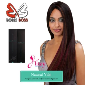 Bobbi Boss Indi Remi Natural Yaki Luxury Remi Human Hair WVG - 10"S, - 22" - Bild 1 von 3