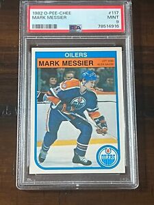 1982 O-Pee-Chee OPC Hockey #117 Mark Messier Edmonton Oilers HOF PSA 9 MINT
