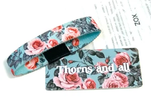 ZOX **THORNS AND ALL** Silver Single band w/Card Choose Size NIP ROSES - Picture 1 of 3
