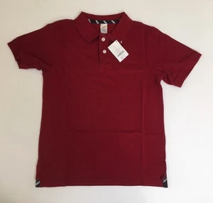 NWT Gymboree Boys Classic Red Size 10 Pique Short Sleeve Uniform Polo Shirt - Picture 1 of 1