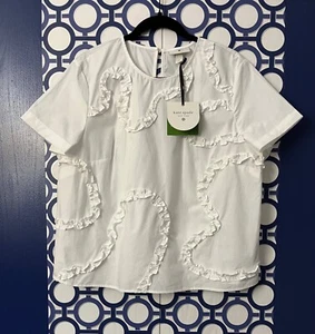 Women’s Ribbon Short Sleeve Blouse Shirt Size L - Kate Spade NY x Target - Picture 1 of 5