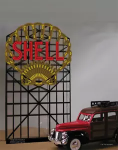 Miller Engineering 443802 HO/N Scale Shell Sign Billboard - Picture 1 of 1