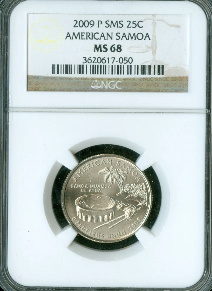 2009 P U.S. VIRGIN ISALND QUARTER NGC MS68 SMS  . - Image 1 of 2