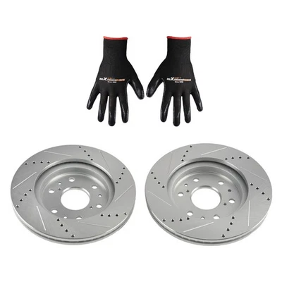 Rotor de freno delantero perforado y ranurado para Cadillac Escalade ESV 2007-2020 S-55097 Foto 1 de 4