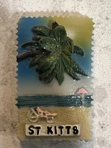 Vintage Souvenir St Kitts Refrigerator Magnet - Picture 1 of 2