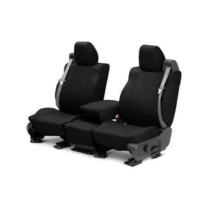 For Chevy Silverado 3500 03-07 DuraPlus 1st Row Black & Black Custom Seat Covers - Picture 1 of 4
