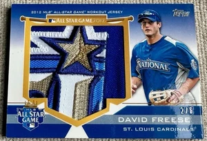 2012 Topps David Freese All Star Game Jumbo Patch #2/6 St Louis Cardinals ASJPDF - Picture 1 of 4
