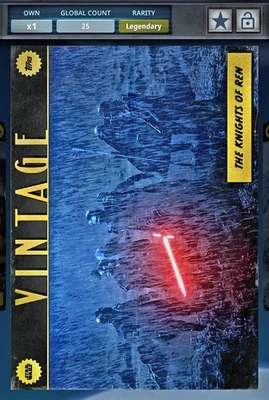 Topps Star Wars Digital Card Legendary 2025 Vintage THE KNIGHTS OF REN (25cc) - Image 1 of 4