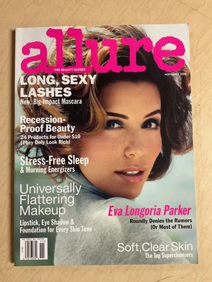 november 2008 Allure magazine Eva Longoria sexy retail cover - Image 1 of 4